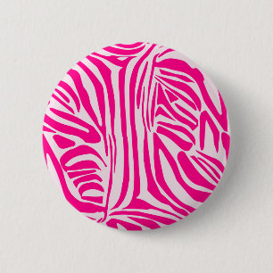 Rosa zebra tryck knapp