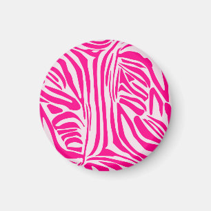Rosa zebra tryck magnet