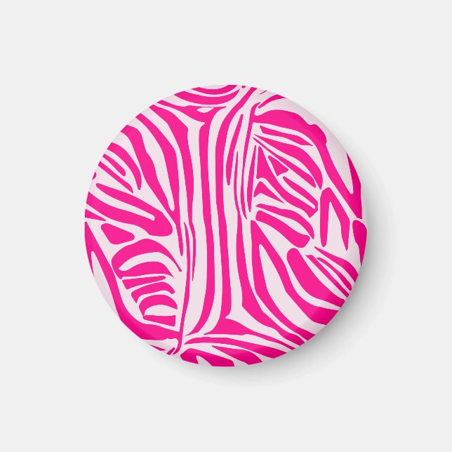 Rosa zebra tryck magnet (Framsidan)