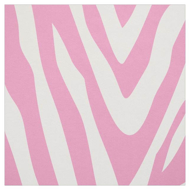 Rosa Zebra tryck Stor  Tyg (Provkarta)