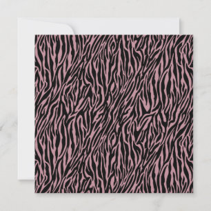 Rosa Zebra tryck Sweet sixteen Inbjudningar