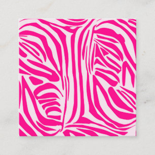 Rosa zebra tryck tidsbeställning kort