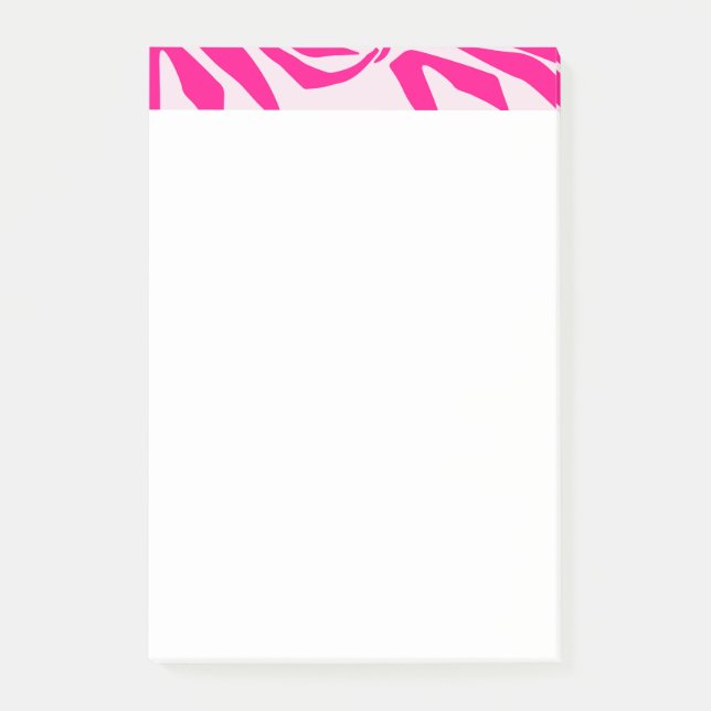 Rosa zebrarandomning post-it block (Framsida)