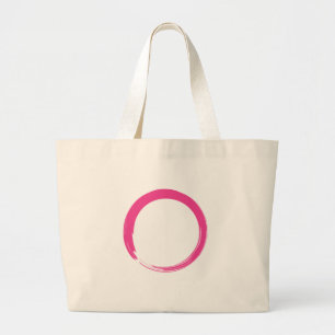 Rosa Zen-symbol / Enso-cirkel Jumbo Tygkasse
