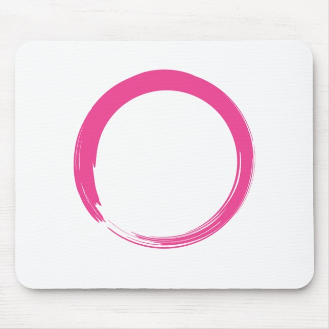 Rosa Zen-symbol / Enso-cirkel Musmatta (Framsidan)