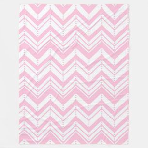 Rosa Zig Zag Fleecefilt