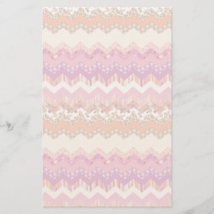 Rosa zigzag-bakgrund brevpapper