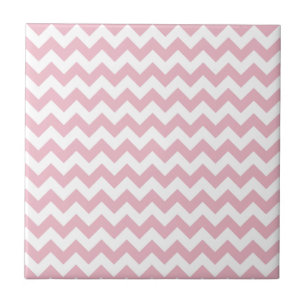 Rosa Zigzag, Rosa Chevron, Geometric Mönster Kakelplatta