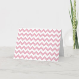Rosa Zigzag, Rosa Chevron, Geometric Mönster Kort