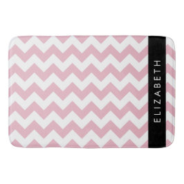 Rosa Zigzag, Rosa Chevron, Wave Mönster, ditt namn Badrumsmatta