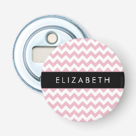 Rosa Zigzag, Rosa Chevron, Wave Mönster, ditt namn Flasköppnare