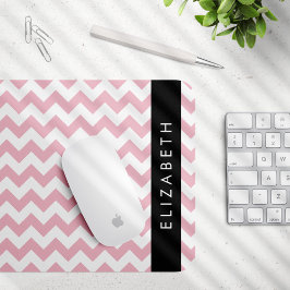 Rosa Zigzag, Rosa Chevron, Wave Mönster, ditt namn Musmatta