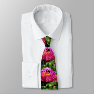 Rosa zink med humlor slips