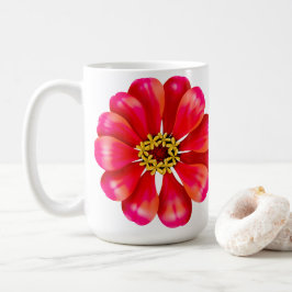 Rosa Zinnia Kaffemugg