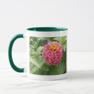 Rosa Zinnia Mugg