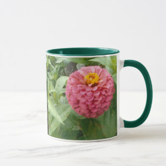 Rosa Zinnia Mugg