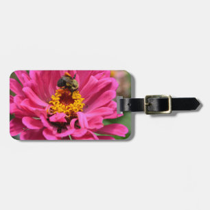 Rosa Zinnia och Humla Bagagebricka
