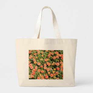 Rosa Zinnias Bag Jumbo Tygkasse