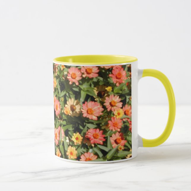 Rosa Zinnias Mugg (Höger)