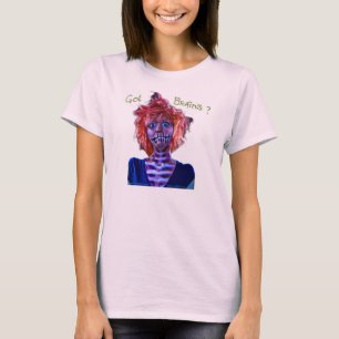 rosa Zombieflicka T Shirt