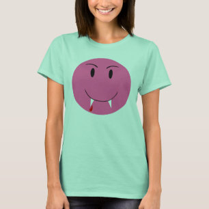 Rosaansikte med vampyrhuggtandT-tröja T-shirt