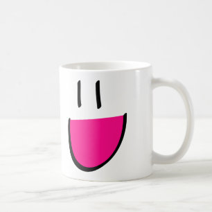 Rosaansiktekaffe/Teamugg (vit) Kaffemugg