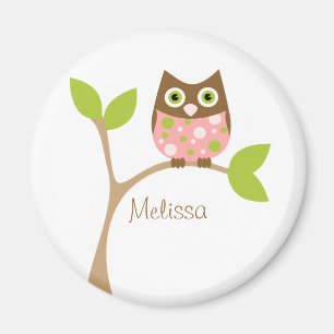 Rosababyuggla Magnet