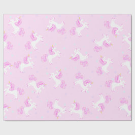 RosababyUnicorn som slår in papper Presentpapper