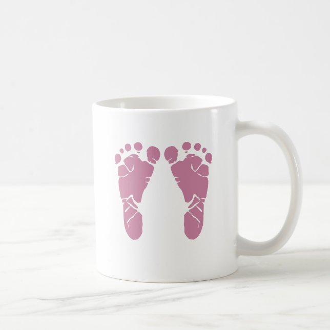 Rosabebisfotspår Kaffemugg (Höger)