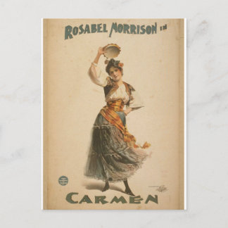 Rosabel Morrison, i Retro-teatern "Carmen" Vykort