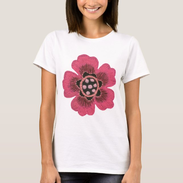 Rosablomma T-shirt (Framsida)
