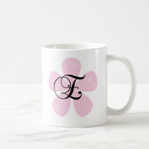 RosablommaMonogram E Kaffemugg