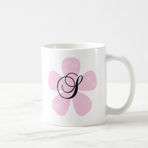 RosablommaMonogram S Kaffemugg