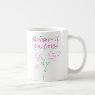 Rosablommamor av bruden kaffemugg