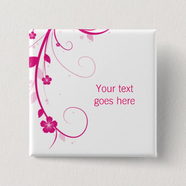 Rosablomman virvlar runt den beställnings- knapp (Framsida)