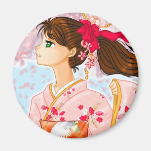 "Rosablommar" magnet
