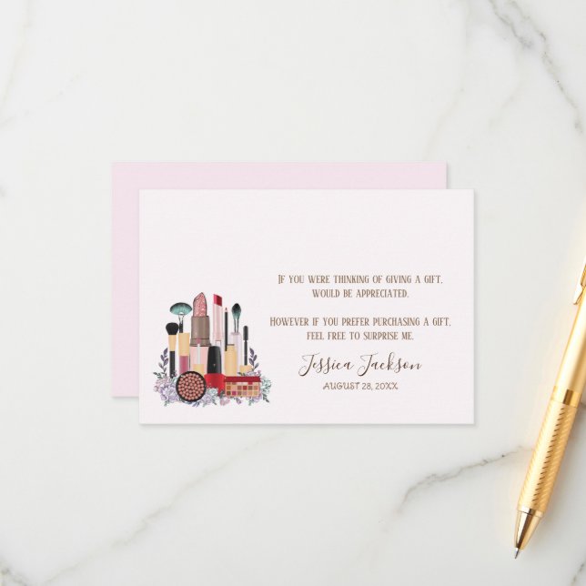 Rosabränd Rosa Guld Sweet Sixteen Tilläggskort (Fram/Back In Situ)