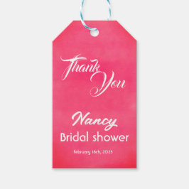 Rosabröllopsfest Presentetikett