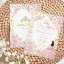 Rosabruden Quinceañera Gyllene Fjärilar