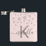 Rosabruna diamanter roséguld monogram stilren skri fickplunta<br><div class="desc">En klassisk rosabruna bakgrund med roséguld falska diamanter. Personalisera och lägg till ett namn och en monogrambokstav. Namnet skrivs i grått med en stor, modern, handskriven stilsnutt med svängiga linjer. För att behålla svängiga linjer, radera endast provnamnet och lämna mellanrummen eller emojierna före och efter namnet. Perfekt som födelsedagspresent, present...</div>