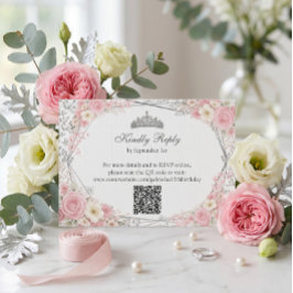 Rosabruten Quinceañera Silverfjäril OSA Kort