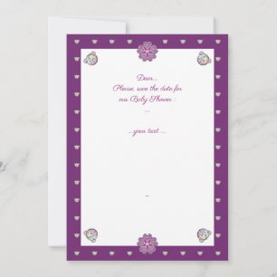 Rosace blå eller röd för baby&child inbjudningar