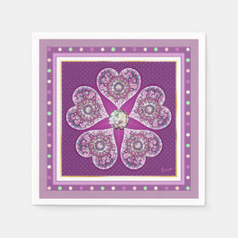 Rosace blå eller röd för baby&child pappersservett