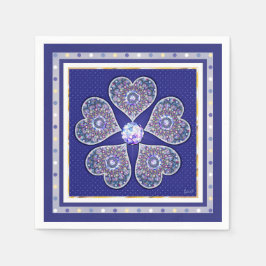 Rosace blå eller röd för baby&child pappersservett