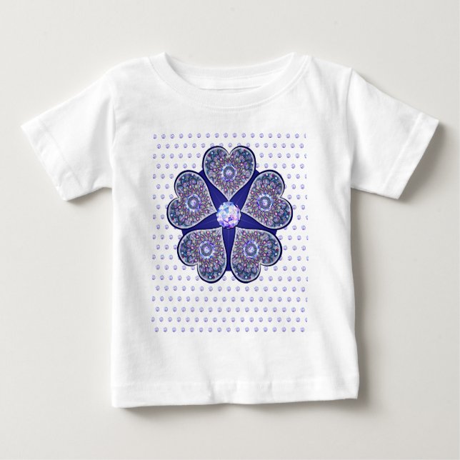 Rosace blå eller röd för baby&child t shirt (Framsida)