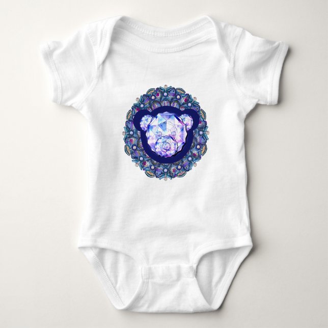 Rosace blå eller röd för baby&child t shirt (Framsida)