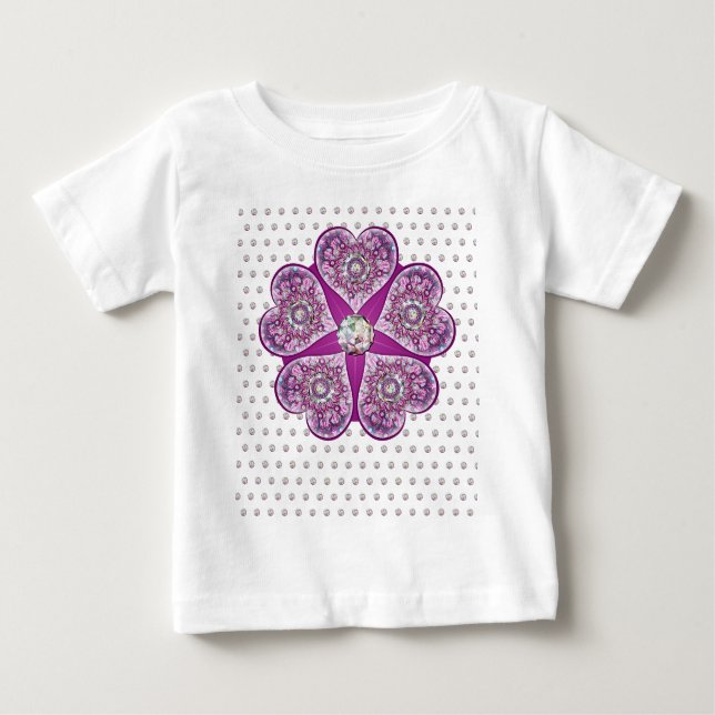 Rosace blå eller röd för baby&child t shirt (Framsida)