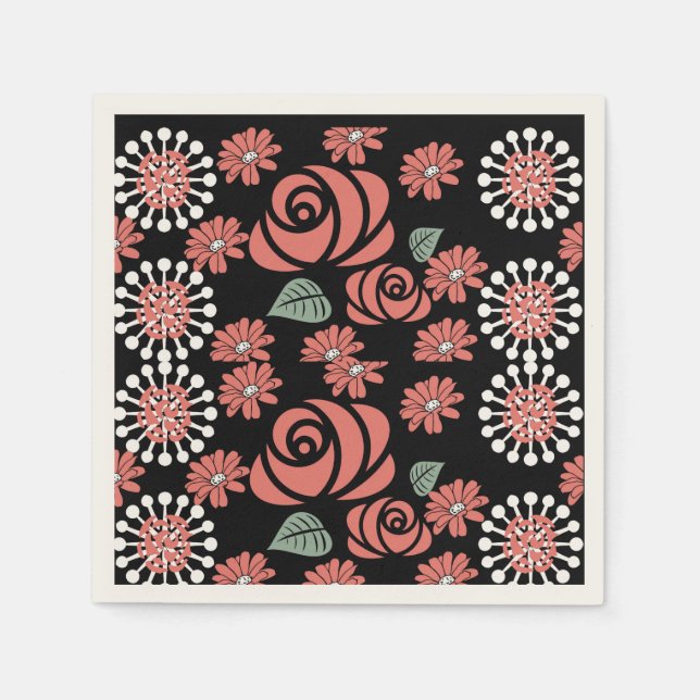 Rosacoaster Napkins Pappersservett (Framsidan)