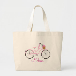 Rosacykel med banderoller jumbo tygkasse