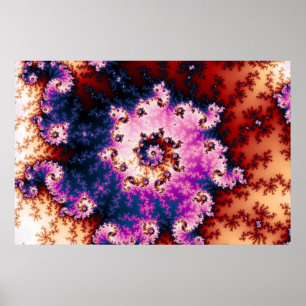 Rosadröm - Fractalaffisch Poster